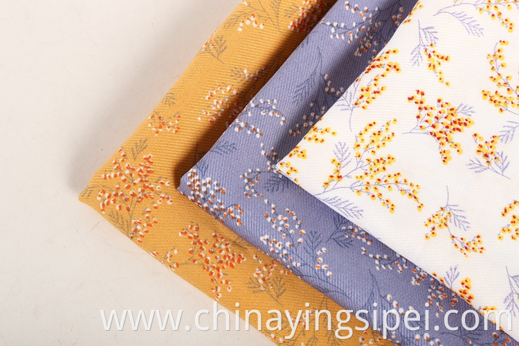 2020 Product viscose material 100 twill fabric stocklot rayon printed fabric